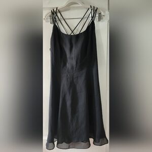 Elegant Black Maxi A-Line Cocktail Dress